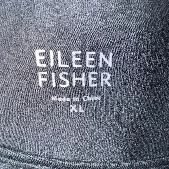 Eileen Fisher system black drop waist loose fit maxi dress black Size XL - Picture 6 of 9